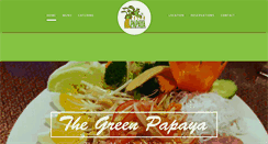 Desktop Screenshot of greenpapayathairestaurant.com