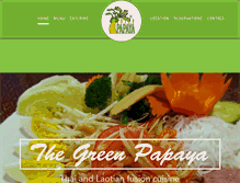 Tablet Screenshot of greenpapayathairestaurant.com